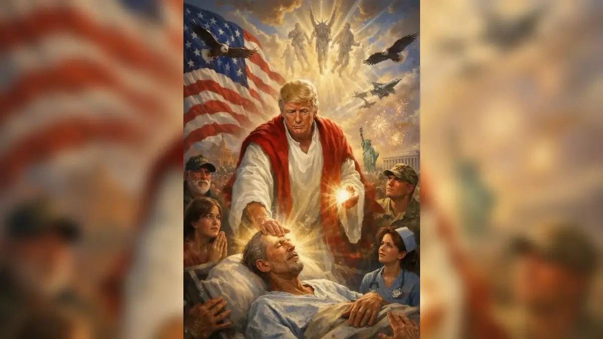 Trump publica imagem com alusao a Jesus na Truth Social e gera debate mundial