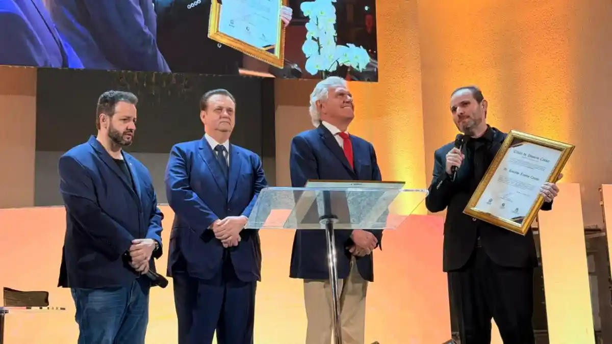 Ronaldo Caiado recebe título honorífico Daniel Berg e Gunnar Vingren na ADSA Brasil